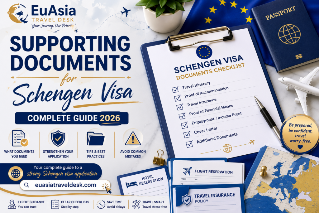 Supporting documents for Schengen visa can strengthen your application when they are relevant and consistent.